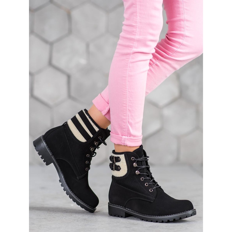 SDS Hvatači tekstila s ovčjom kožom crno 1