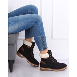 Crne drvene čizme 185-PA Crne crna 1