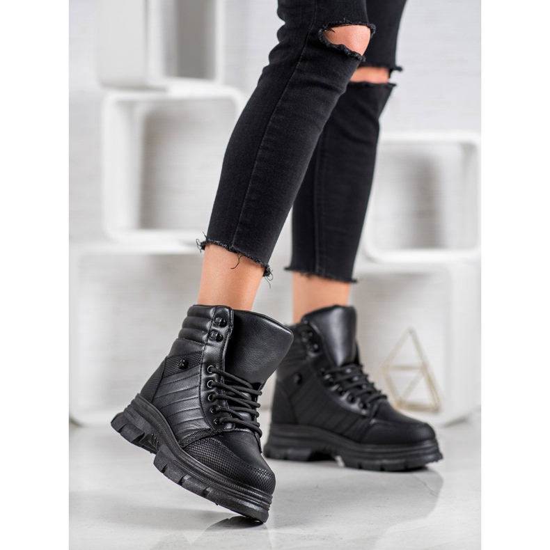 Yes Mile Crne tenisice na platformi crna 1