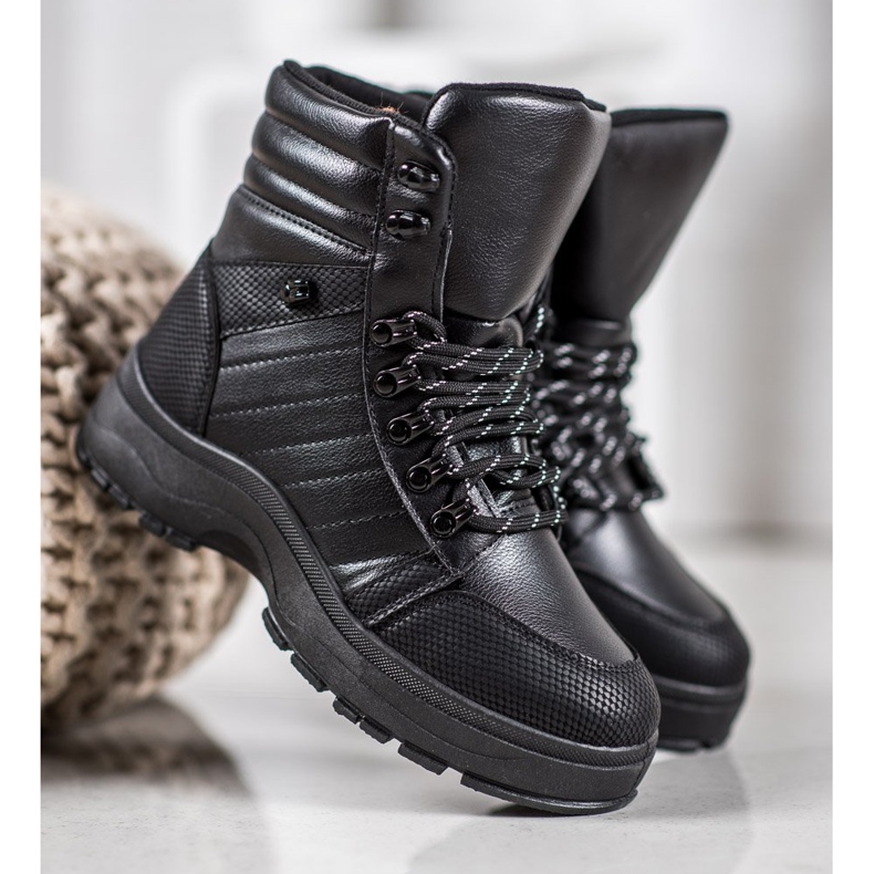 Yes Mile Crne tenisice na platformi crno 2