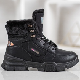 Yes Mile Tenisice s krznom crna 2