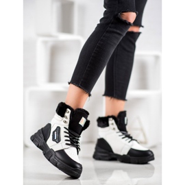 Yes Mile Tenisice s krznom bijela crna 2