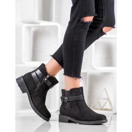 SHELOVET Radnici od antilopa sa kopčom crno 1