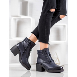 Super Mode Udobne čizme od eko kože plava 1