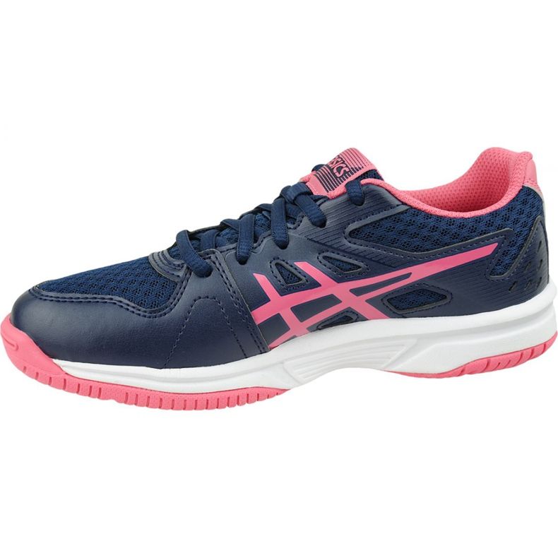 Asics Upcourt 3 W 1072A012-407 odbojkaške cipele žuta boja mornarsko plava 1