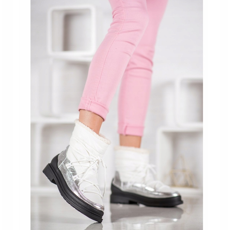 VICES tekstilne čizme za snijeg bijela 2