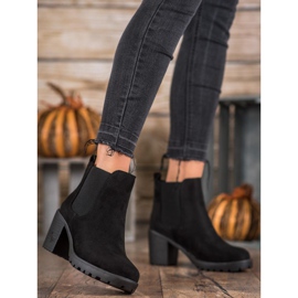 SDS Udobne čizme Chelsea na post crna 2