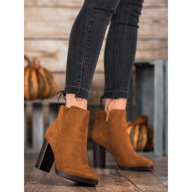 Super Me Modne čizme od antilopa smeđa 1