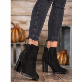 Super Me Modne čizme s visokim potpeticama crna 1