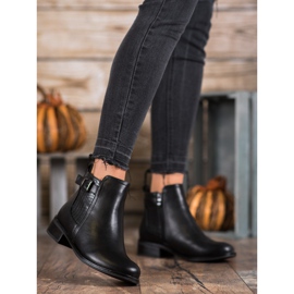 Nio Nio Modne čizme s kopčom crna 2