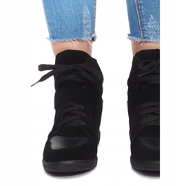 Tenisice na klin LA-70 crne crno 1