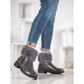 SHELOVET Radnici s krznom siva 2