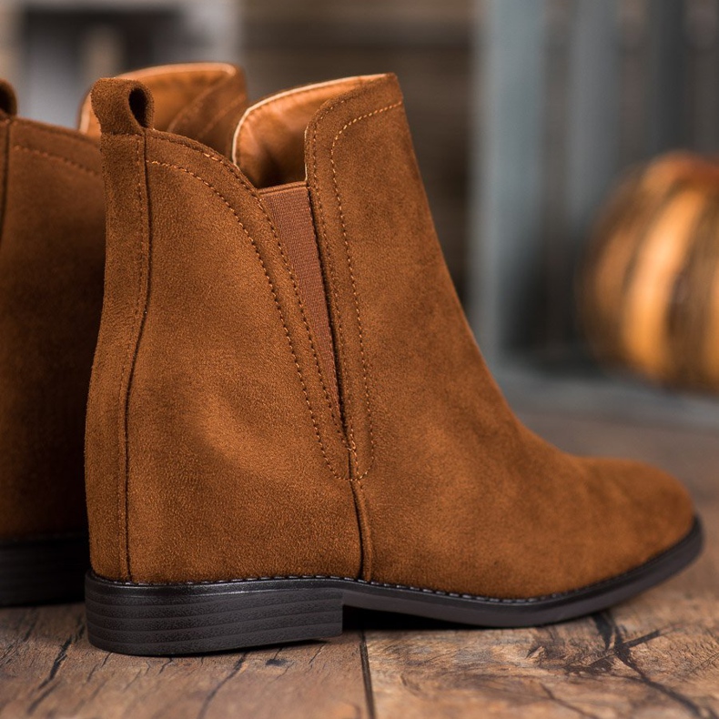 SHELOVET Udobne kaubojske čizme smeđa 1