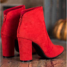Ideal Shoes Klasične čizme na postu crvena 4