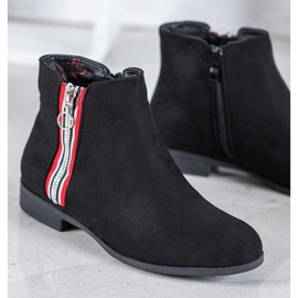 SHELOVET Tople čizme s patentnim zatvaračem crna 1