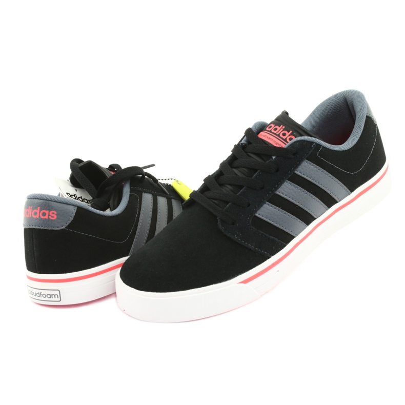 Adidas Cloudfoam Super Skate M AW3896 cipele crno naranča siva 3