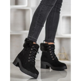 Goodin Crne čizme s krznom crna 2