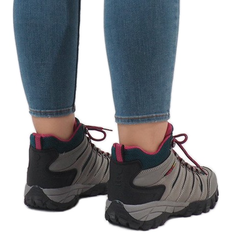 Sive ženske treking cipele FS302-33 crno siva 2