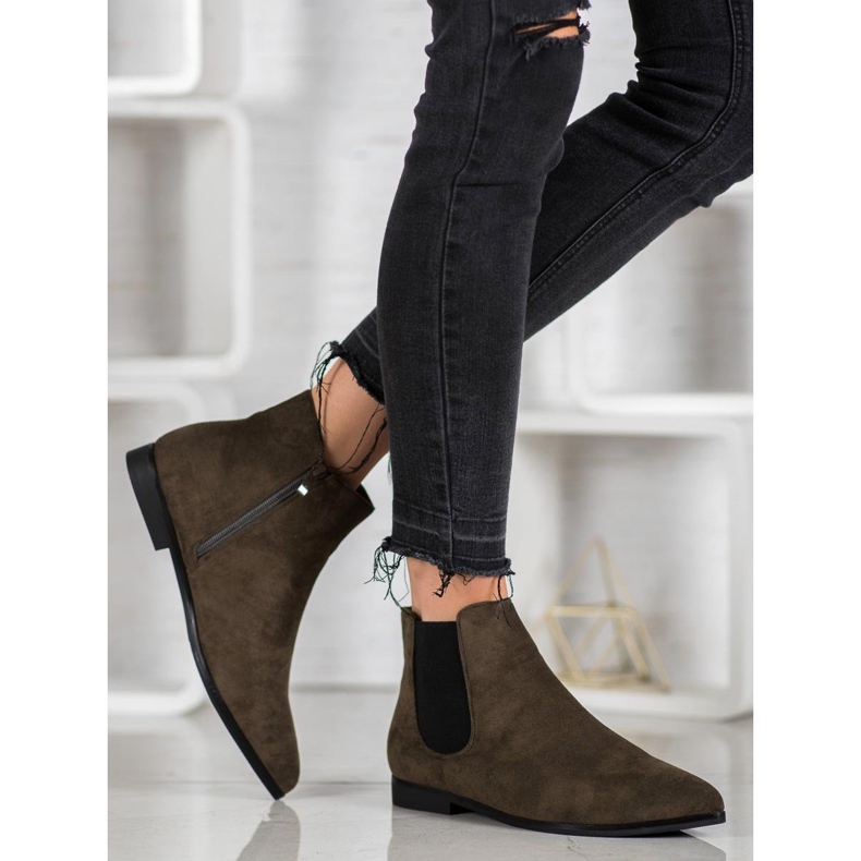 Marquiz Čizme u špicu zelena 1