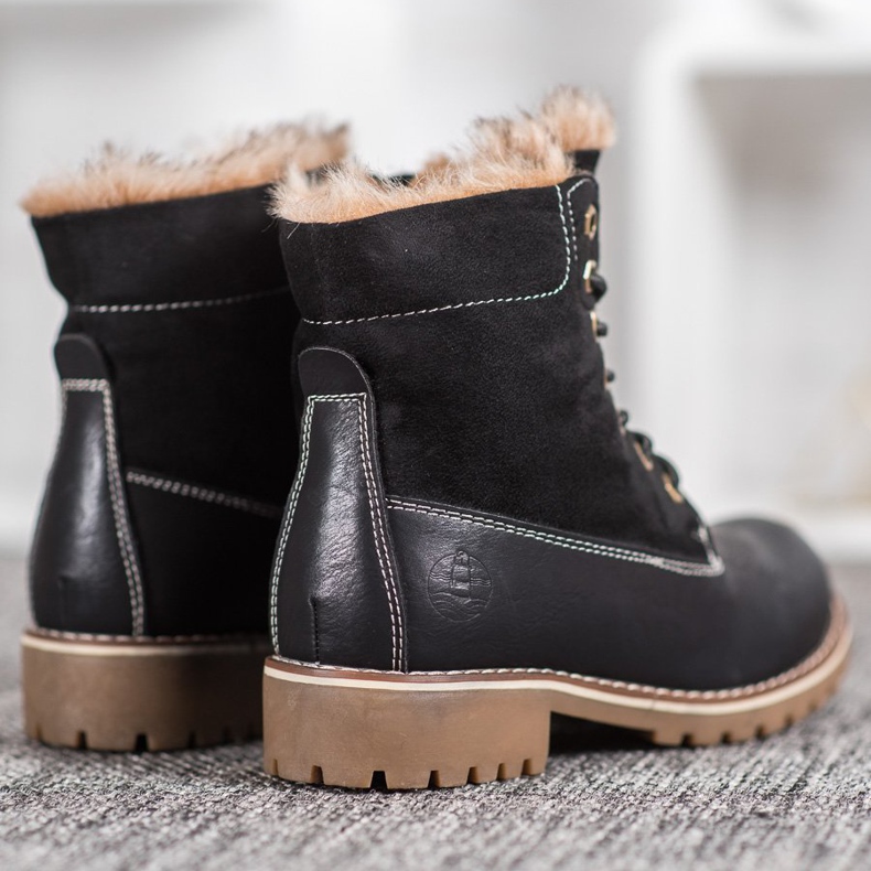 SHELOVET Čipkane crne zamke crna 1