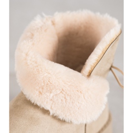 SHELOVET Mukluki sa cvijetom smeđa 2