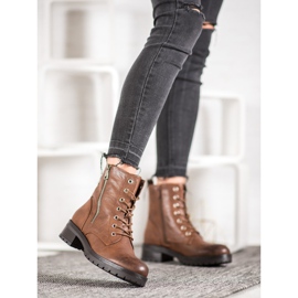 SDS Udobne smeđe čizme smeđa 1