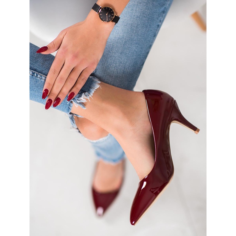 Small Swan Udobne lakirane pumpe crvena 1