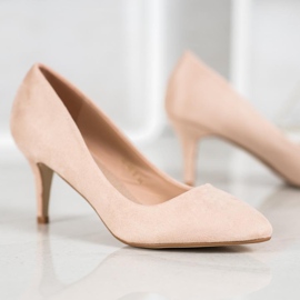 SHELOVET Bež pumpe od antilopa 2