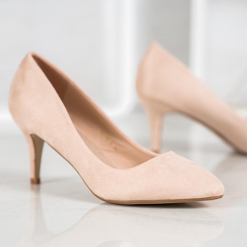 SHELOVET Bež pumpe od antilopa 2