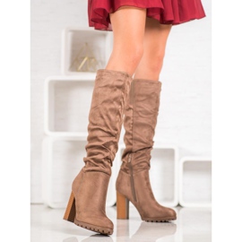 Evento Elegantne čizme na stupu smeđa 2