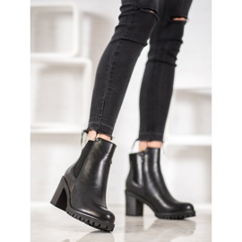 M.Daszyński Udobne čizme na post crno 1