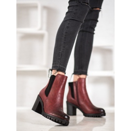 M.Daszyński Udobne čizme na post crvena 1