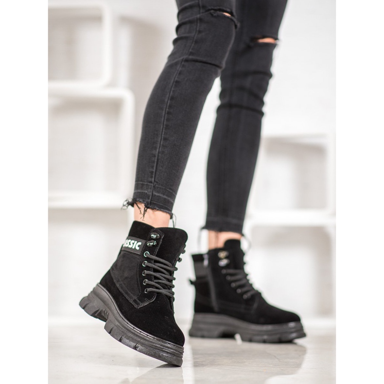 Bella Paris Klasične čizme na platformu crna 2