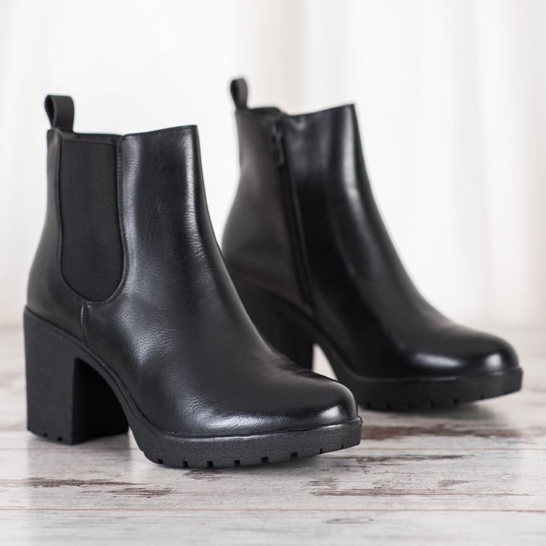 Bella Paris Tople čizme na štiklama crna 2