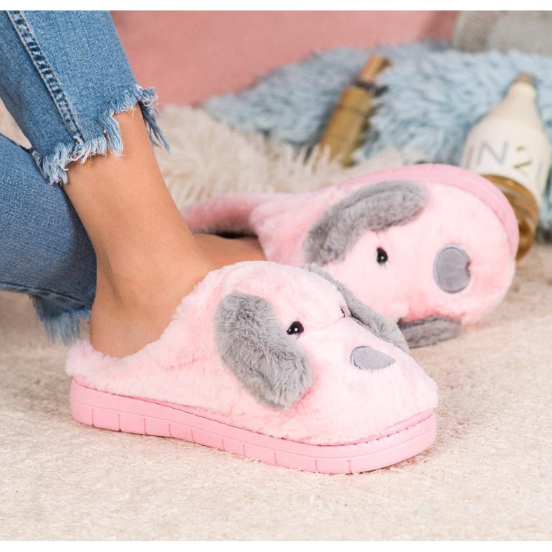 SHELOVET Pasje papuče ružičasta 2