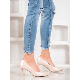 Goodin Elegantne štikle od eko kože smeđa 2