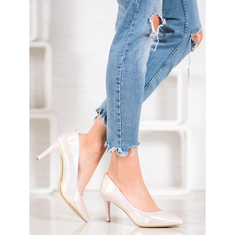 Goodin Elegantne štikle od eko kože smeđa 1