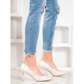 Goodin Elegantne štikle od eko kože smeđa 2