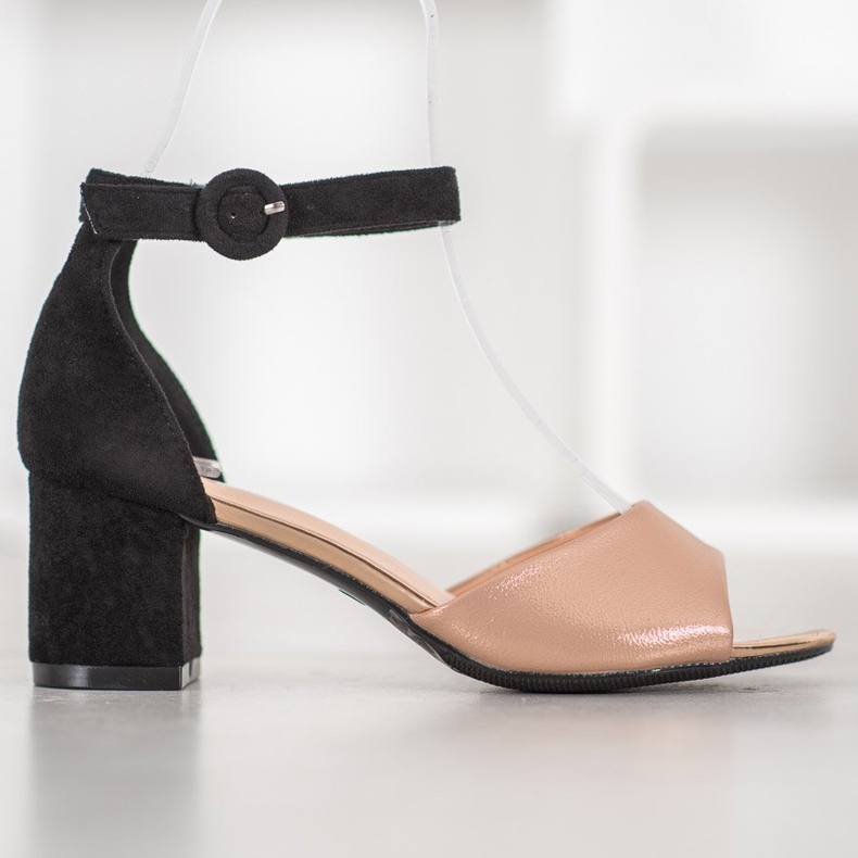 Modne pumpe VINCEZA smeđa crna 2