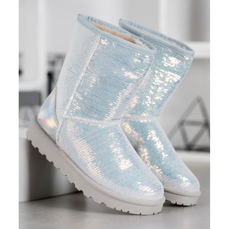 SHELOVET Mukluki sa šljokicama bijela 2