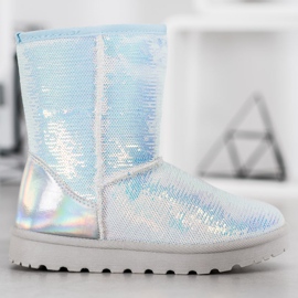 SHELOVET Mukluki sa šljokicama bijela 1