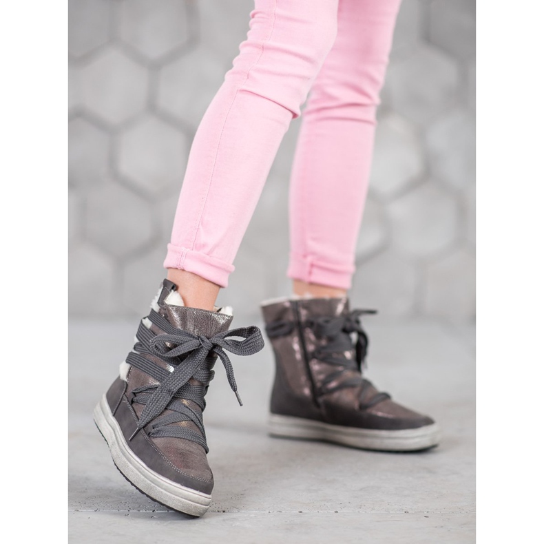 SDS Tople čizme za snijeg siva 1