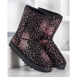 SHELOVET Topli mukluki sa šljokicama raznobojna 2