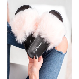 SHELOVET Elegantne papuče ružičasta 2