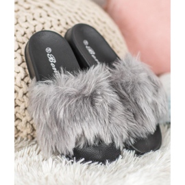 SHELOVET Elegantne papuče siva 2