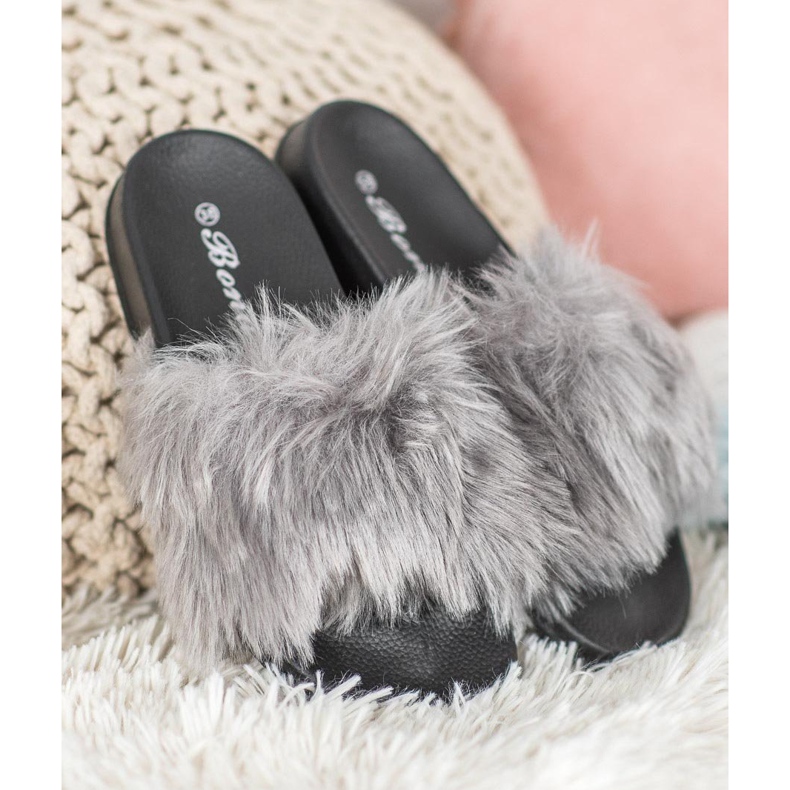 SHELOVET Elegantne papuče siva 2