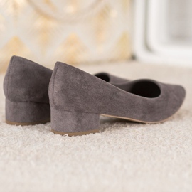 SHELOVET Pumpe s ravnom petom siva 1