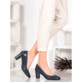 Sergio Leone Udobne tamnoplave pumpe plava 1