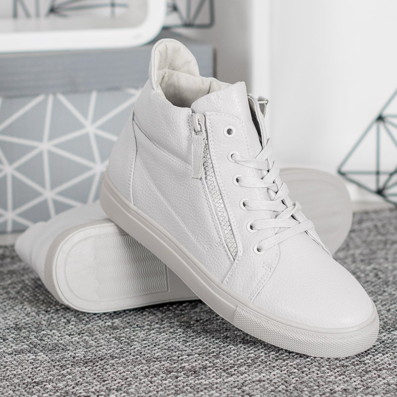 Sergio Leone Bijele tenisice na platformi bijela 1