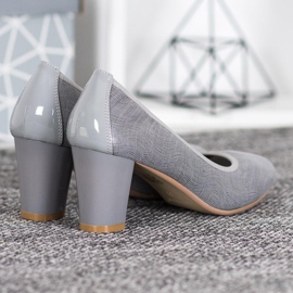 Sergio Leone Udobne sive pumpe siva 1